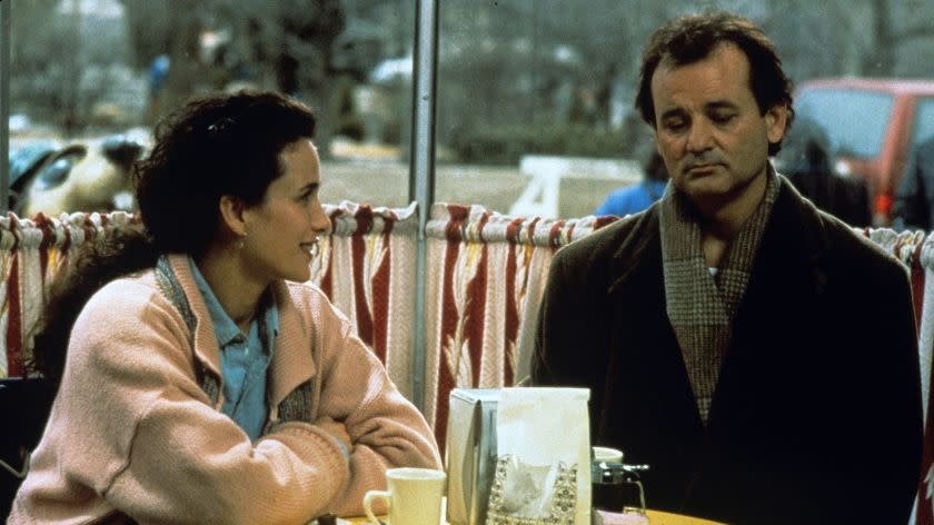 Andie MacDowell and Bill Murray in 'Groundhog Day' 