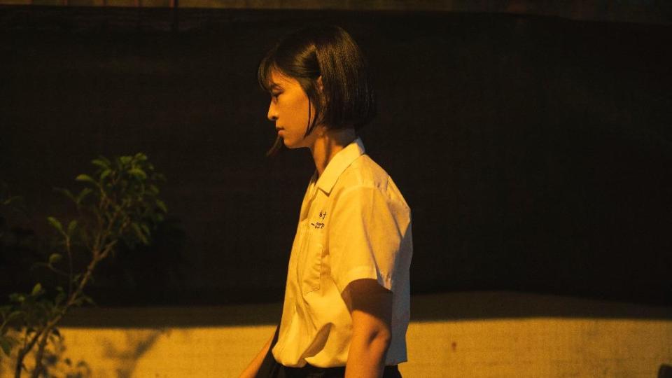 江宜蓉在《童話．世界》中飾演一位與老師談戀愛的女學生。（圖／傳影提供）