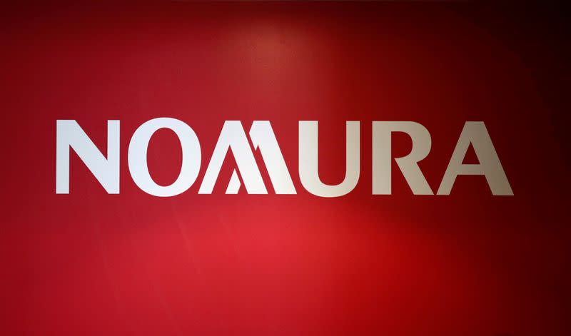 FILE PHOTO: Logo of Nomura Holdings is pictured in Tokyo