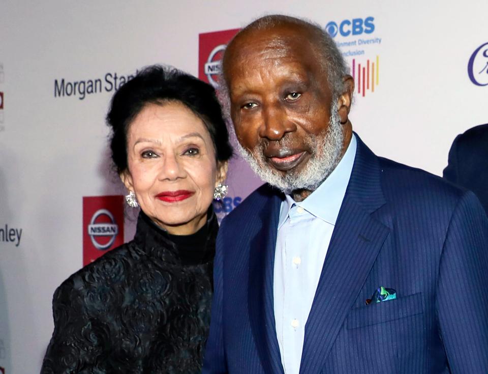 Jacqueline Avant, left, and Clarence Avant appear at the 11th Annual AAFCA Awards in Los Angeles on Jan. 22, 2020.