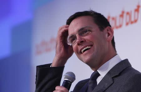BSkyB Chairman James Murdoch answers questions during a talk at the Digital Life Design (DLD) conference in Munich January 25, 2011. REUTERS/Michaela Rehle