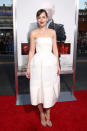 <p>The fashion-conscious actress attended the Boston premiere of her new film, Black Mass, in an elegant white dress from the label’s Resort 2016 collection.<br><br></p>