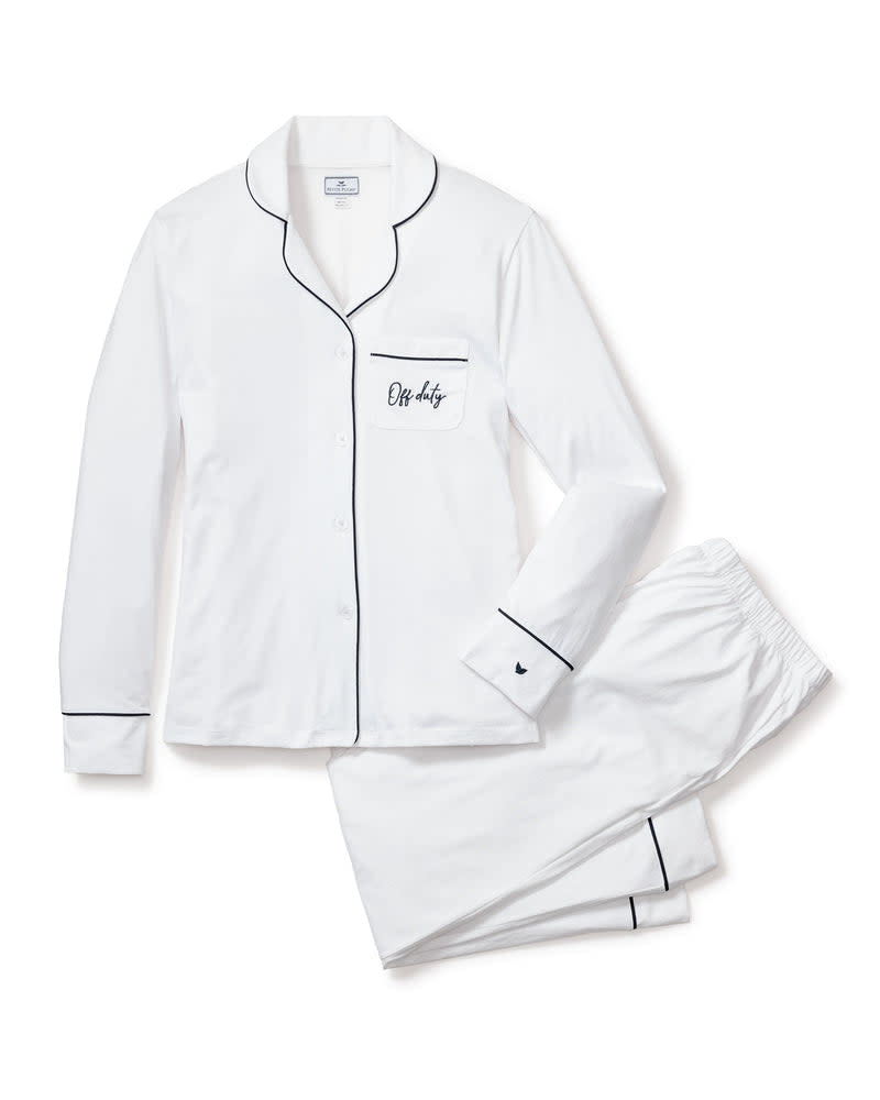 <p><a href="https://go.redirectingat.com?id=74968X1596630&url=https%3A%2F%2Fwww.petite-plume.com%2Fproducts%2Fwomens-pima-pajama-set-with-off-duty-embroidery&sref=https%3A%2F%2Fwww.esquire.com%2Flifestyle%2Fg60590499%2Fgifts-for-the-mom-who-doesnt-want-anything%2F" rel="nofollow noopener" target="_blank" data-ylk="slk:Shop Now;elm:context_link;itc:0;sec:content-canvas" class="link ">Shop Now</a></p><p>Off Duty Pajama Set</p><p>petite-plume.com</p><p>$128.00</p>