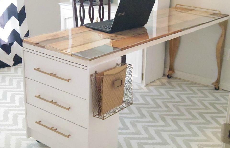 After: Craft Room Desk