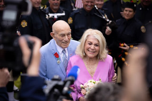 <p>Casey Sykes/Rank Studios</p> Harold Terens and Jeanne Swerlin celebrate their wedding on June 8, 2024