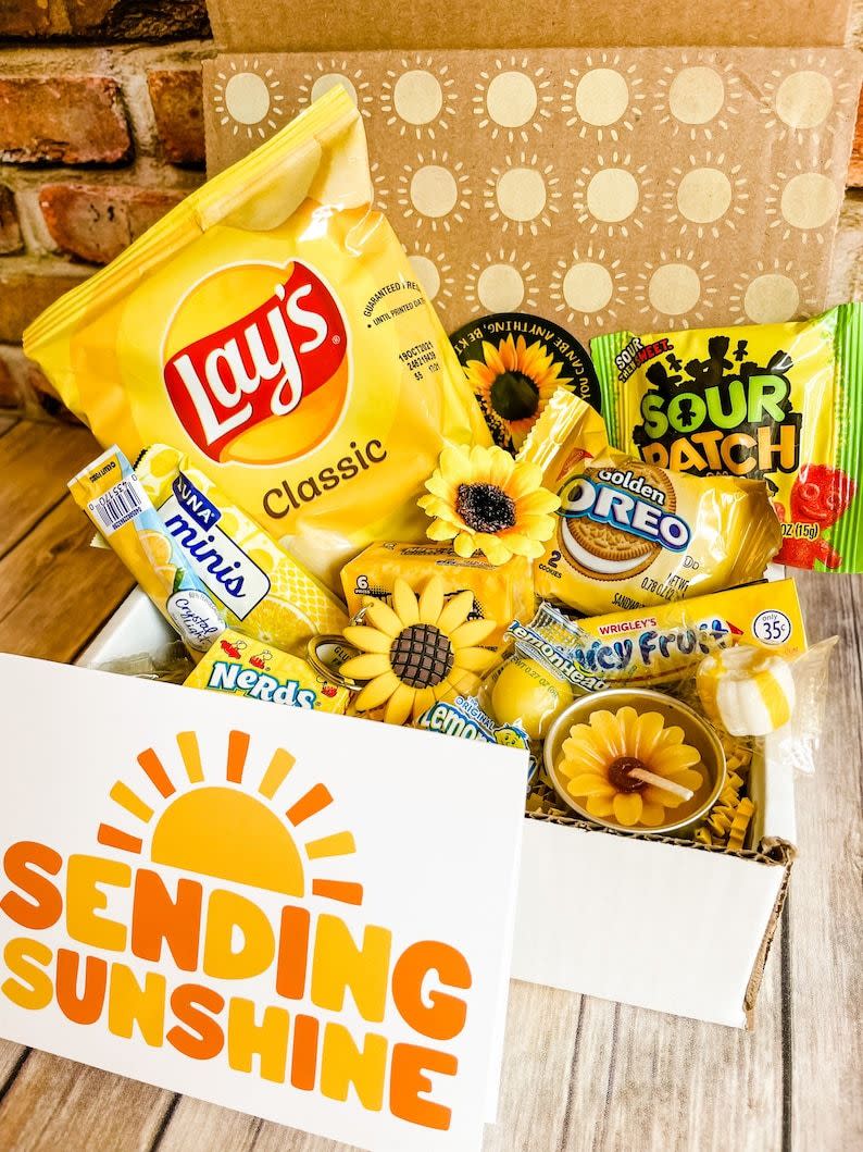 18) Little Box of Sunshine Sunflower Care Package
