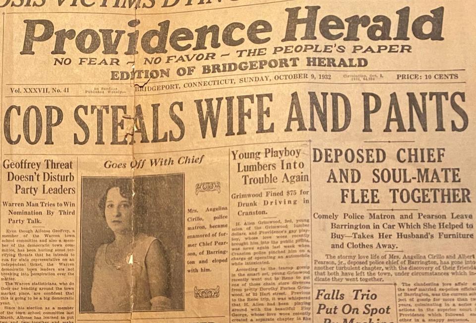 The marital troubles of Al Pearson and Angie Cirillo made headlines, including in this paper published in Bridgeport, Connecticut.