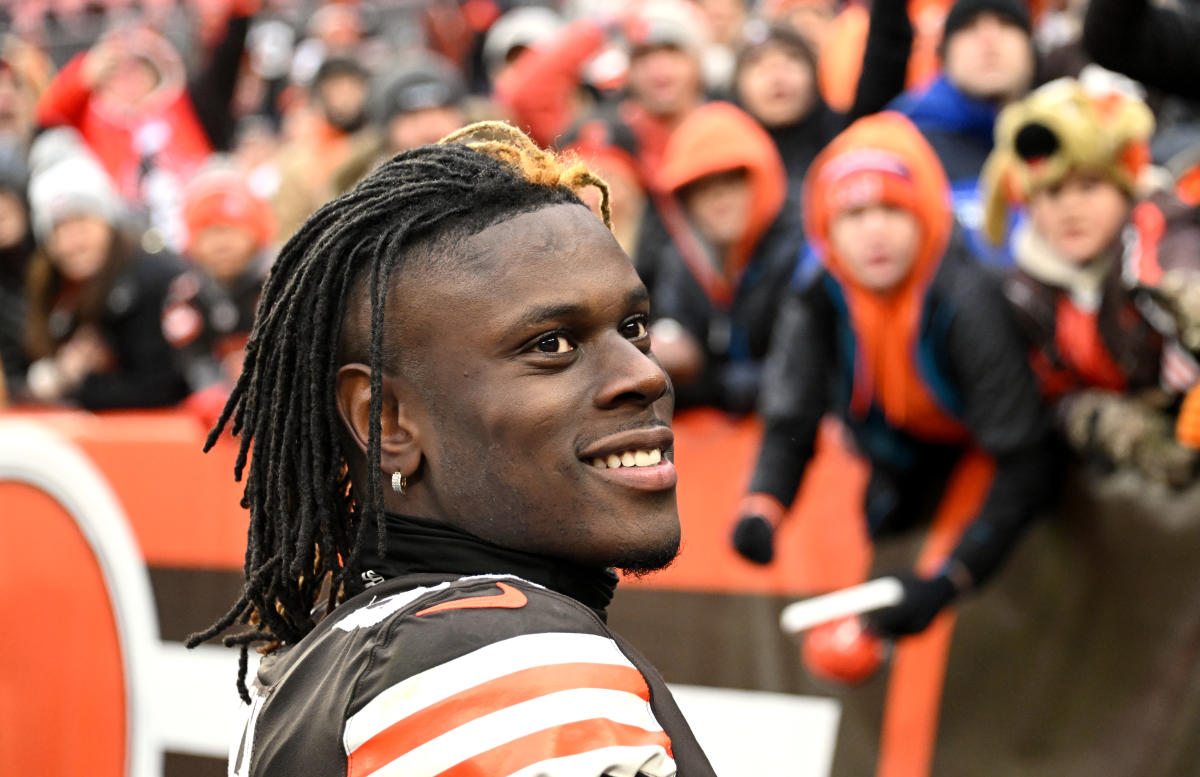 Browns place franchise tag on tight end David Njoku - The San