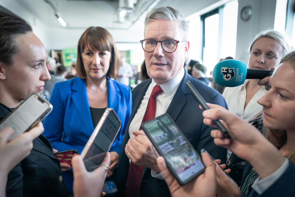 Labour party leader Keir Starmer and shadow chancellor Rachel Reeves