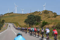 <p>Cyclists compete in Stage 4 of the 71st Tour of Spain San Andres de Teixido, Spain on Aug. 23, 2016. (Tim De Waele/Corbis via Getty Images) </p>