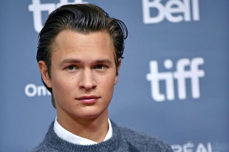 Ansel Elgort attends the Toronto International Film Festival photocall for "The Goldfinch" in 2019. File Photo by Chris Chew/UPI