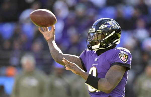 Baltimore Ravens quarterback Lamar Jackson is the No. 10 player in my Week 1 rankings. File Photo by David Tulis/UPI