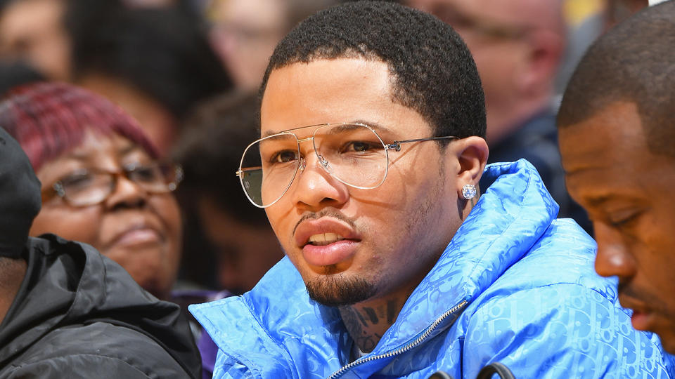 Boxer Gervonta Davis was filmed appearing to grab a woman by the neck and forcefully lead her out of the building at a charity basketball game in Miami last weekend. (Photo by Andrew D. Bernstein/NBAE via Getty Images)