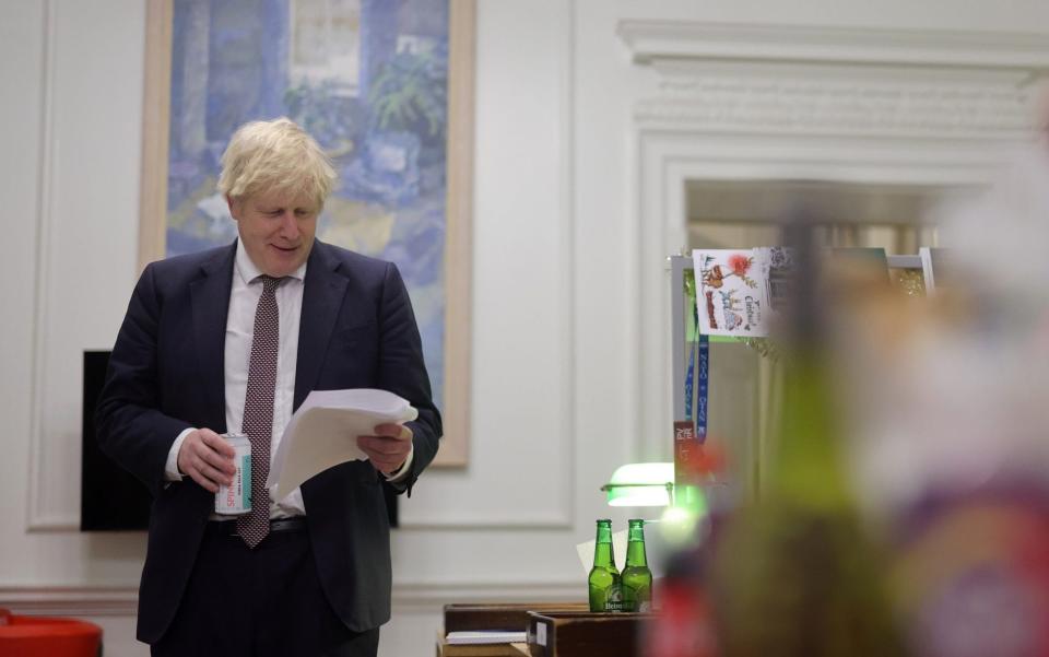 Prime Minister Boris Johnson in his office in Number 10 - Andrew Parsons/No 10 Downing Street