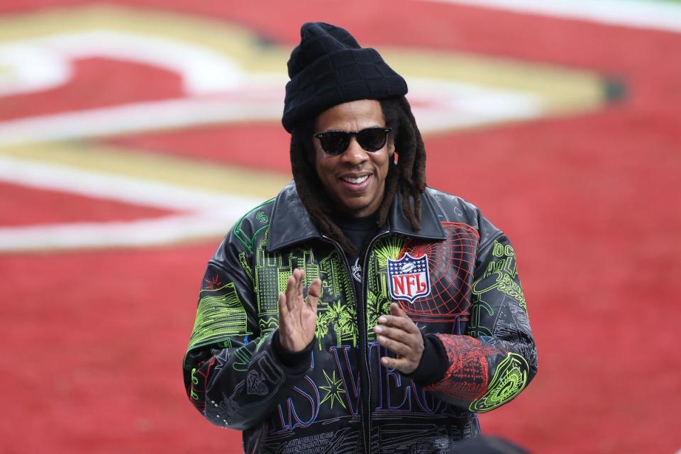 Jay-Z at the Super Bowl 2024 game (Getty Images)