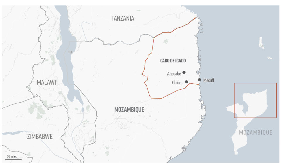 A new offensive by Mozambique’s Islamic extremist rebels in the embattled northern province of Cabo Delgado.