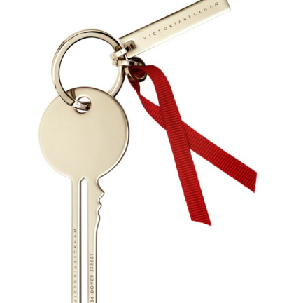 Victoria Beckham designs key ring for World AIDS Day 2015