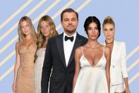 Leonardo DiCaprio and his conveyer belt of young models/actresses (Getty Images)
