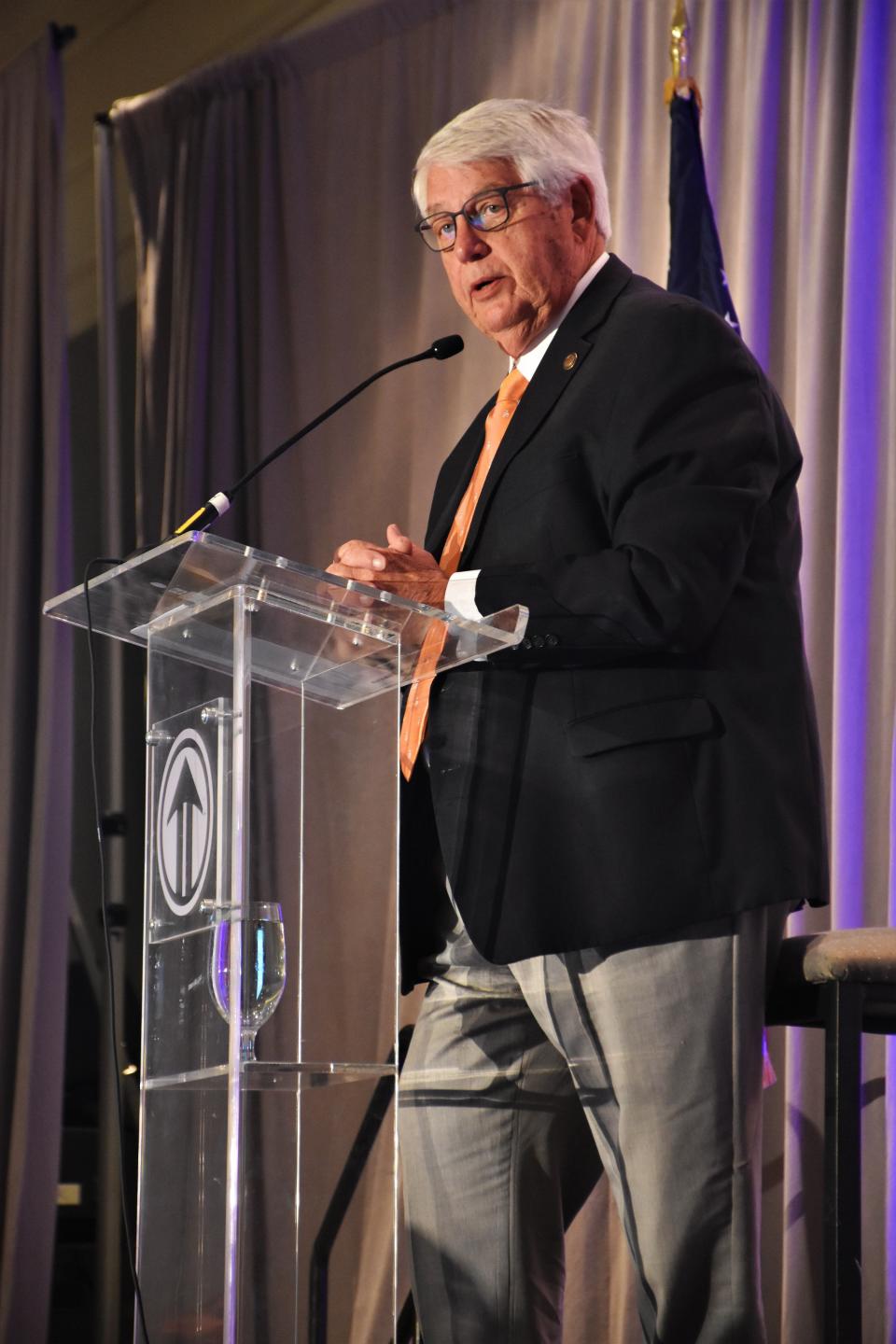 Williamson County mayor Rogers Anderson gave his annual State of the County address on July 19, 2022, in Franklin, Tenn. The annual event, hosted by Williamson Inc. gives an economic governmental snapshot of the county.
