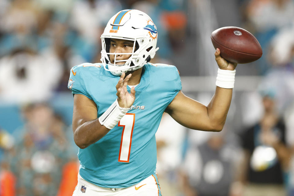 Tua Tagovailoa of the Miami Dolphins