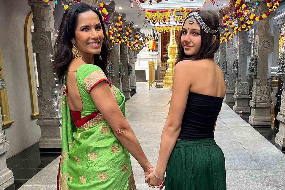 <p>Padma Lakshmi/Instagram</p> Padma Lakshmi and daughter Krishna