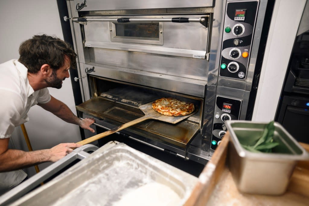 Leonti uses special, Castelli-made pizza ovens from Rome for the pies. Stefano Giovannini for N.Y.Post