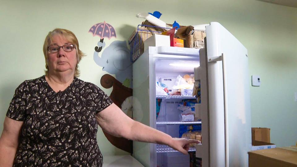 Laurie Ballard of the Grand Falls-Windsor Community Kitchen wants to see those responsible for the theft of food in their storage facility brought to justice. (Troy Turner/CBC - image credit)