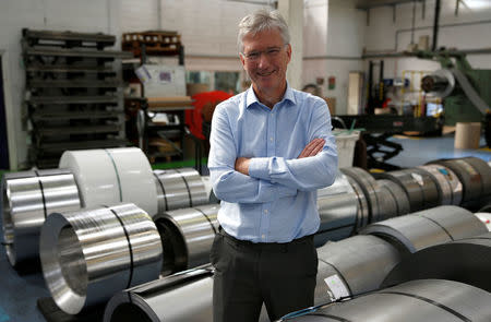 Nick Bion, managing director of perforating company Bion, poses for a photo at the factory in Reading, Britain September 22, 2016. Picture taken September 22, 2016. To match Insight BRITAIN-EU/INVESTMENT REUTERS/Peter Nicholls