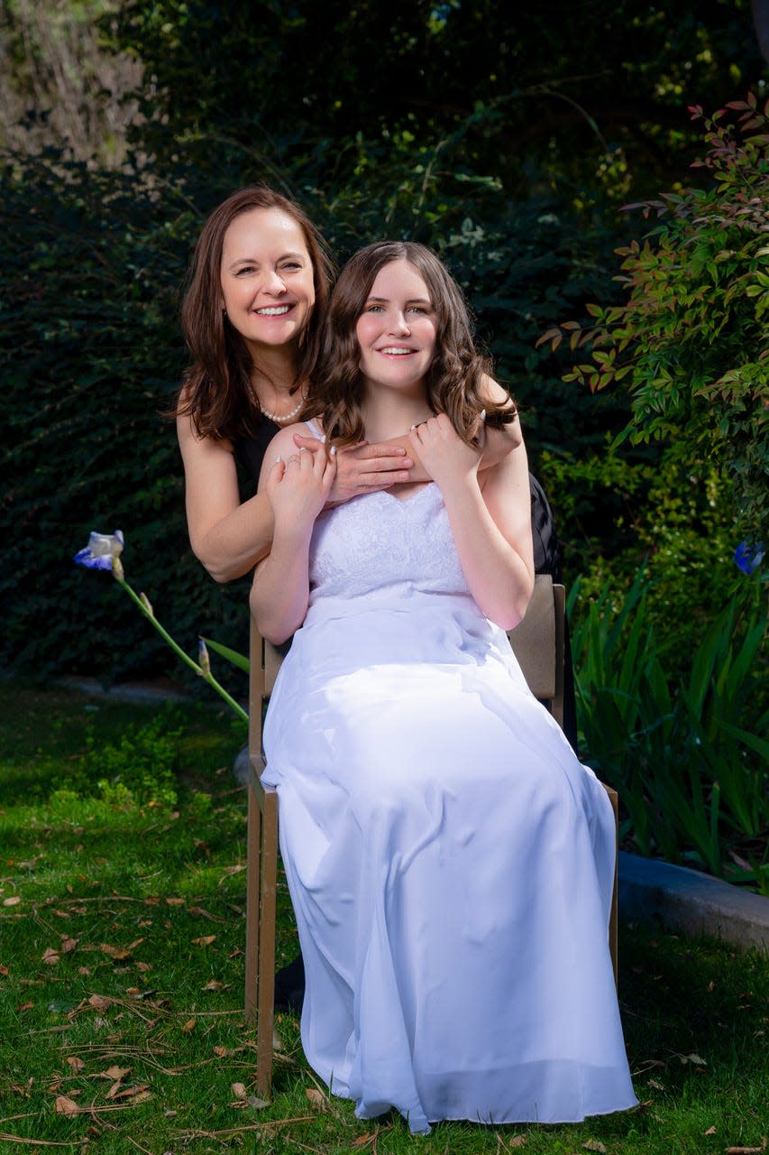 Cara Van Dijk and her daughter, Gracie.