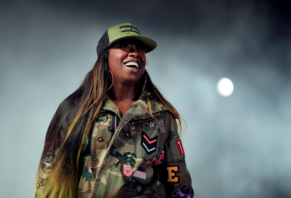 LOS ANGELES, CA – JULY 21: Missy Elliott performs onstage during day 1 of FYF Fest 2017 on July 21, 2017 at Exposition Park in Los Angeles, California. Photo by Christopher Polk/Getty Images for FYF
