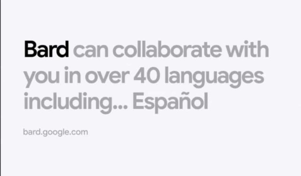 Google incorpora el Español en Bard. Imagen: cortesía Google