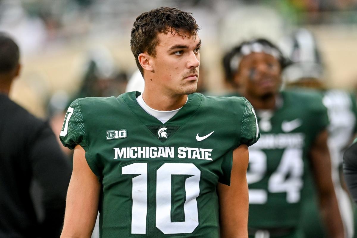 Michigan State football QB Payton Thorne to enter NCAA transfer portal