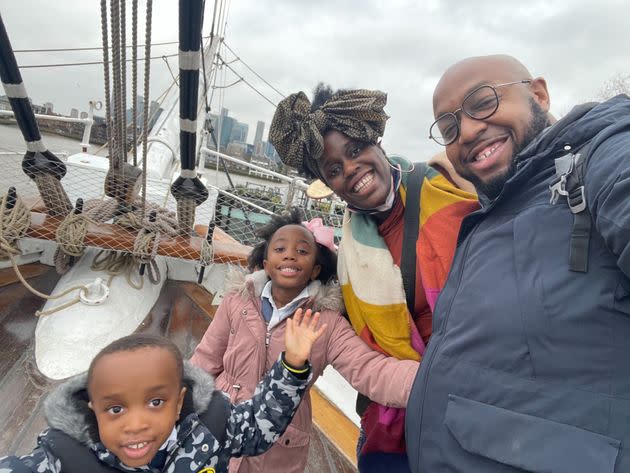 Umar Kankiya with his wife and children. (Photo: Umar Kankiya)