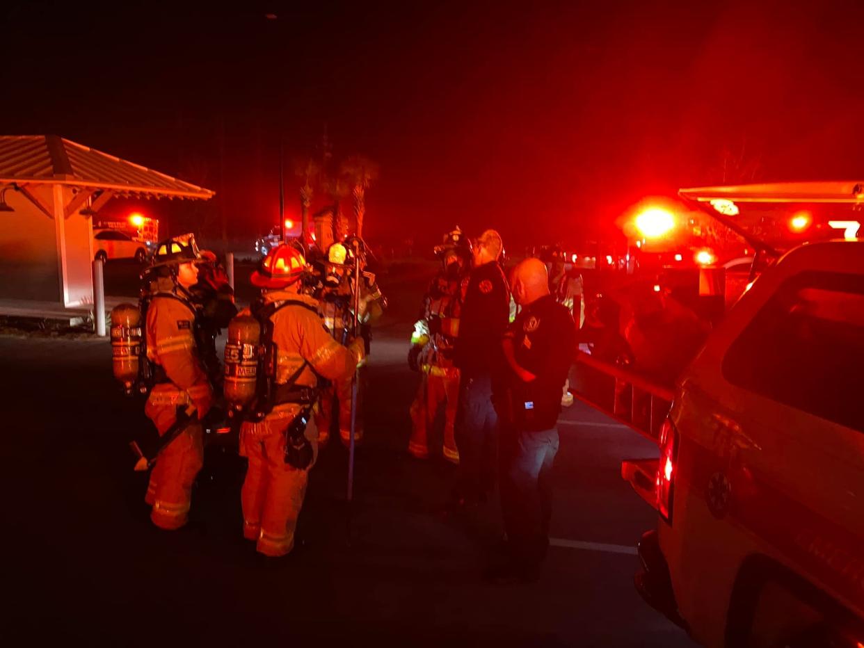 South Walton Fire District firefighters responded to an apartment fire Saturday night at The Southern Apartments in Santa Rosa Beach.