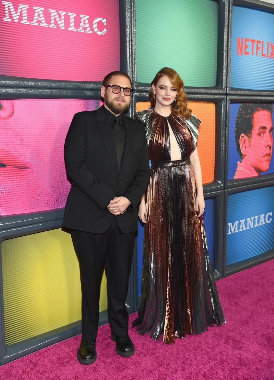 Jonah Hill and Emma Stone