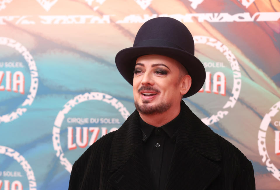 LONDON, ENGLAND - JANUARY 13: Boy George attends Cirque du Soleil's 