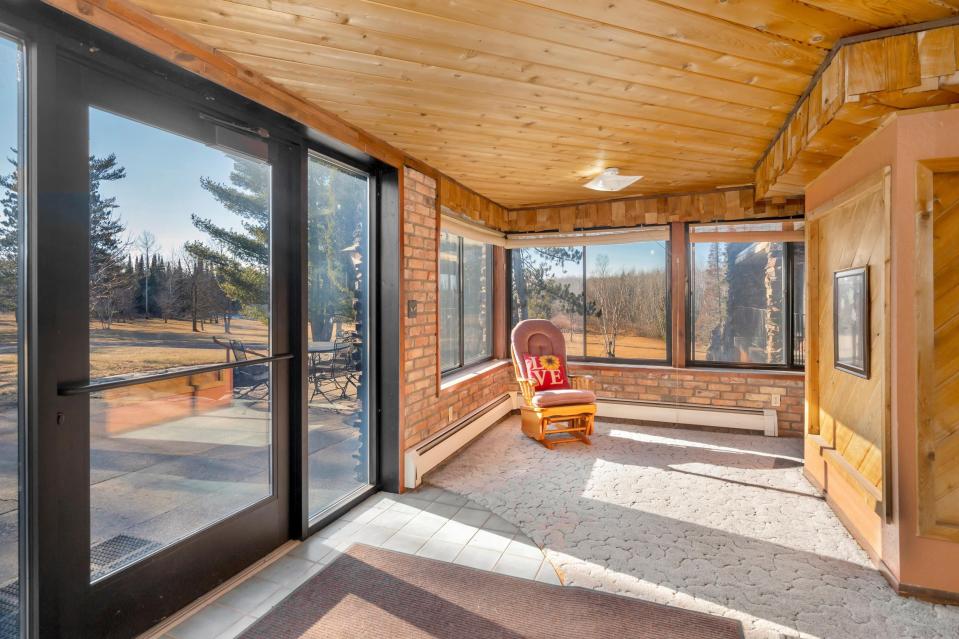 The entryway at 5312 S Stone Road. The compound in South Range, Wisconsin was built by families preparing for Y2K.