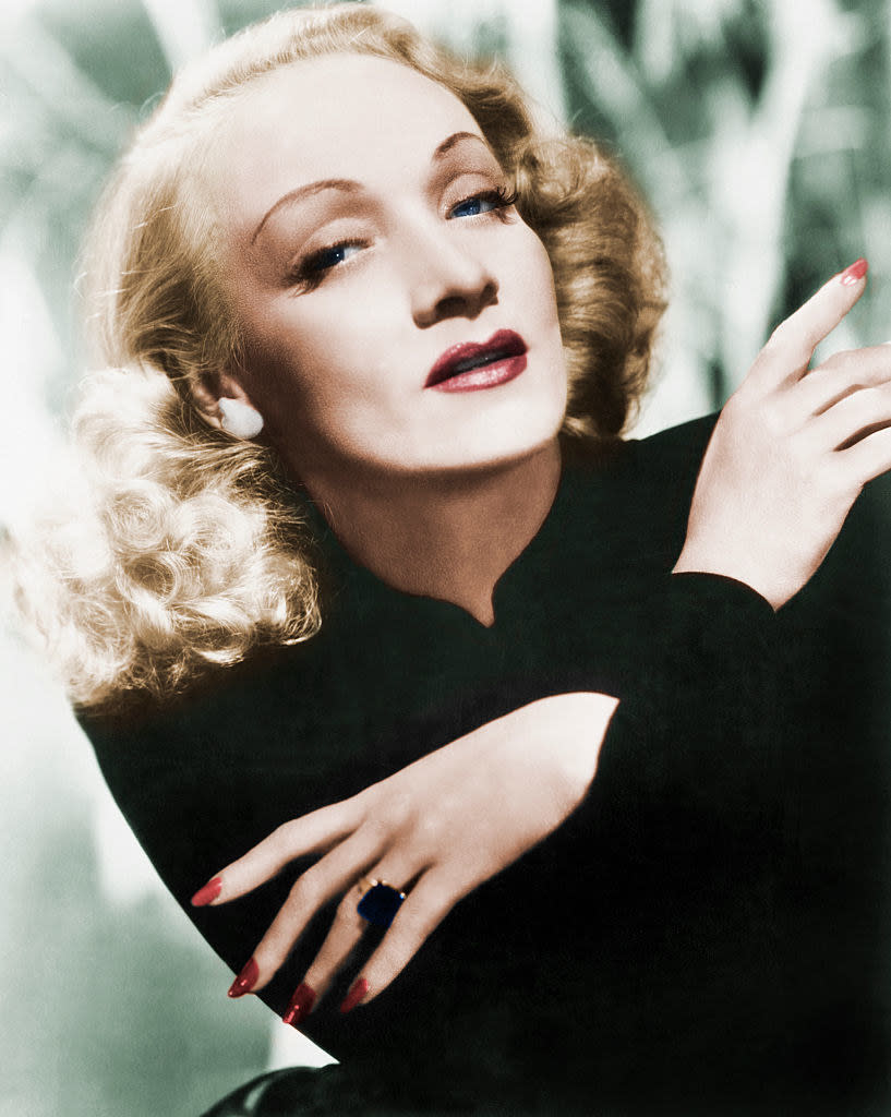 a portrait of Dietrich