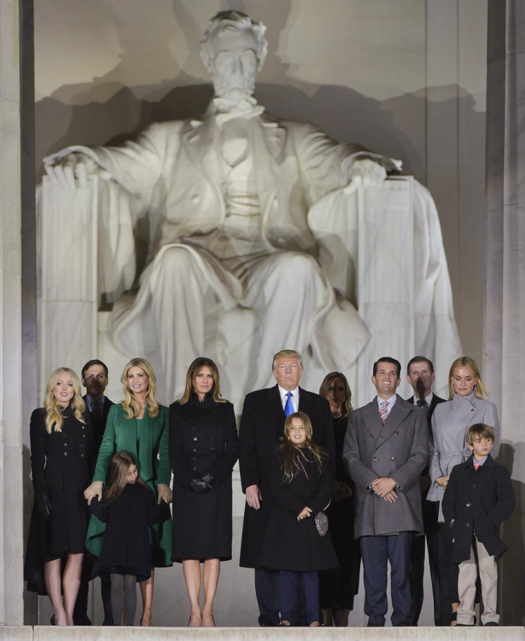 The Trump family visited the Lincoln Memorial on Thursday [Photo: Instagram/ivankatrump]