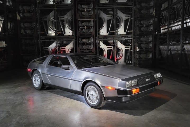 The DeLorean DMC-12.