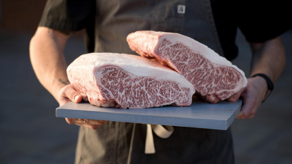 A couple serious slabs of Wagyu beef. - Credit: Photo: courtesy Paige Green Photo