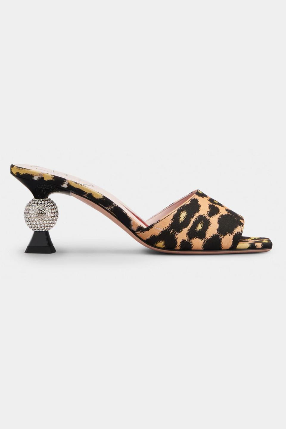 Vivier Marlène Strass Mules in Fabrics