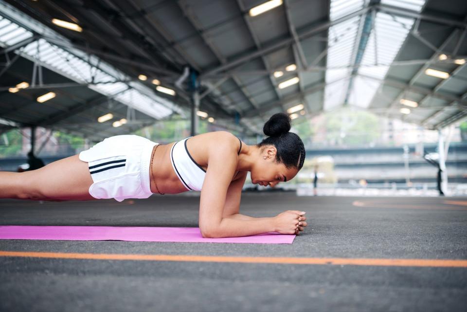 3) Forearm Plank