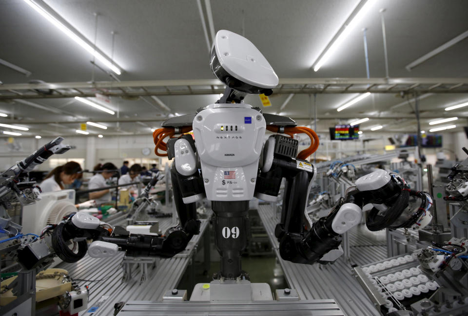Automation can look like a humanoid robot, but probably not usually. Source: Reuters