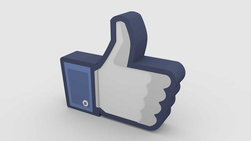 Facebook thumbs up like