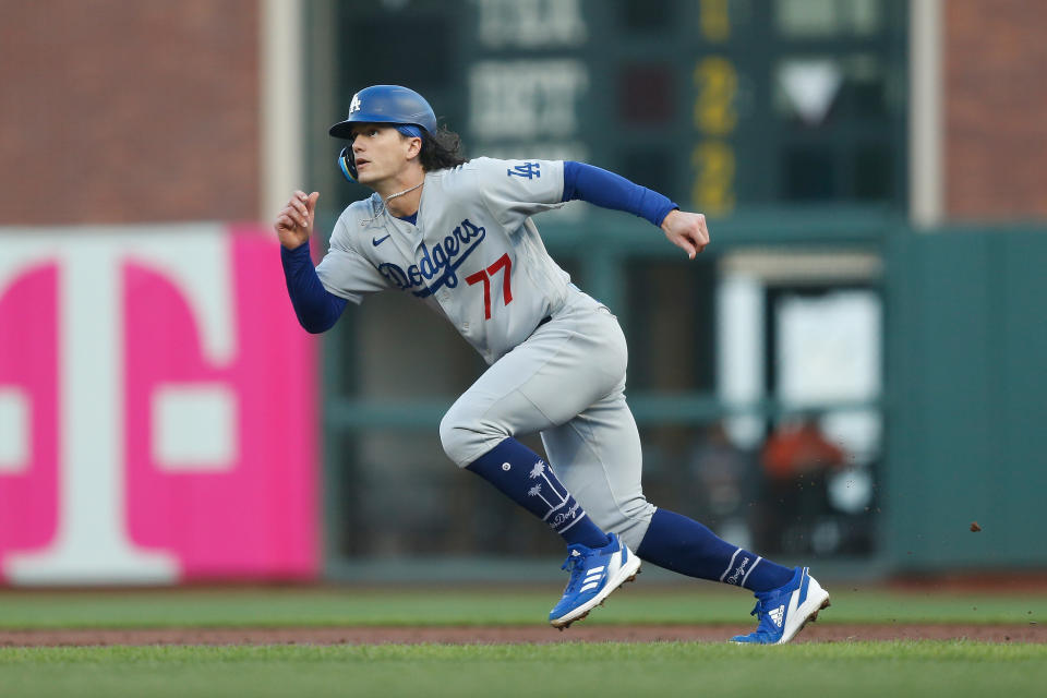 James Outman已有大聯盟經驗。（Photo by Lachlan Cunningham/Getty Images）