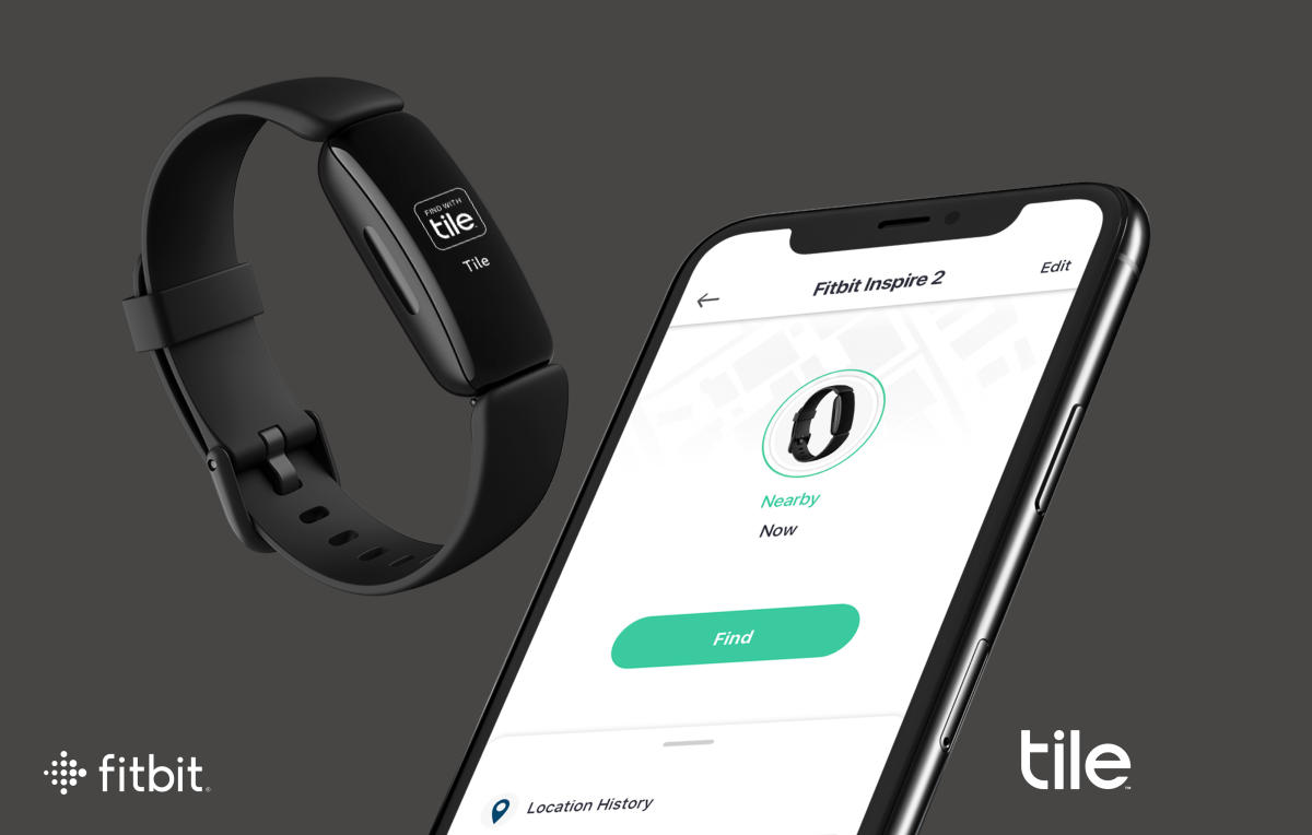 Fitbit's Inspire 2 wearable gains Tile's tracking tech