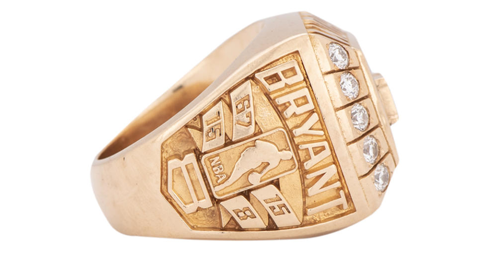 The championship ring that Kobe Bryant gave Joe "Jellybean" Bryant