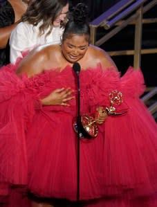 Lizzo Breaks Down in Tears Accepting Emmy Award: 'Let's Just Tell More Stories'