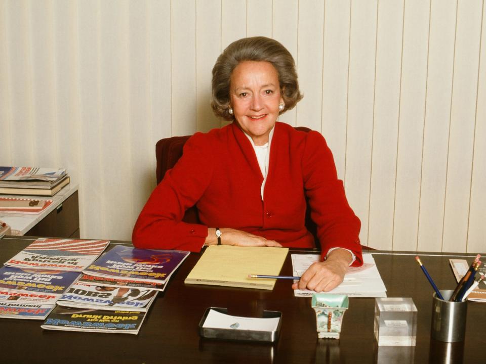 Katharine Graham of the Washington Post, 1980.